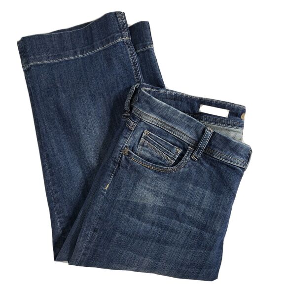 Kut From The Kloth Womens Crop Jeans Size 10 Natalie Denim Medium Wash Mid Rise - Picture 4 of 12